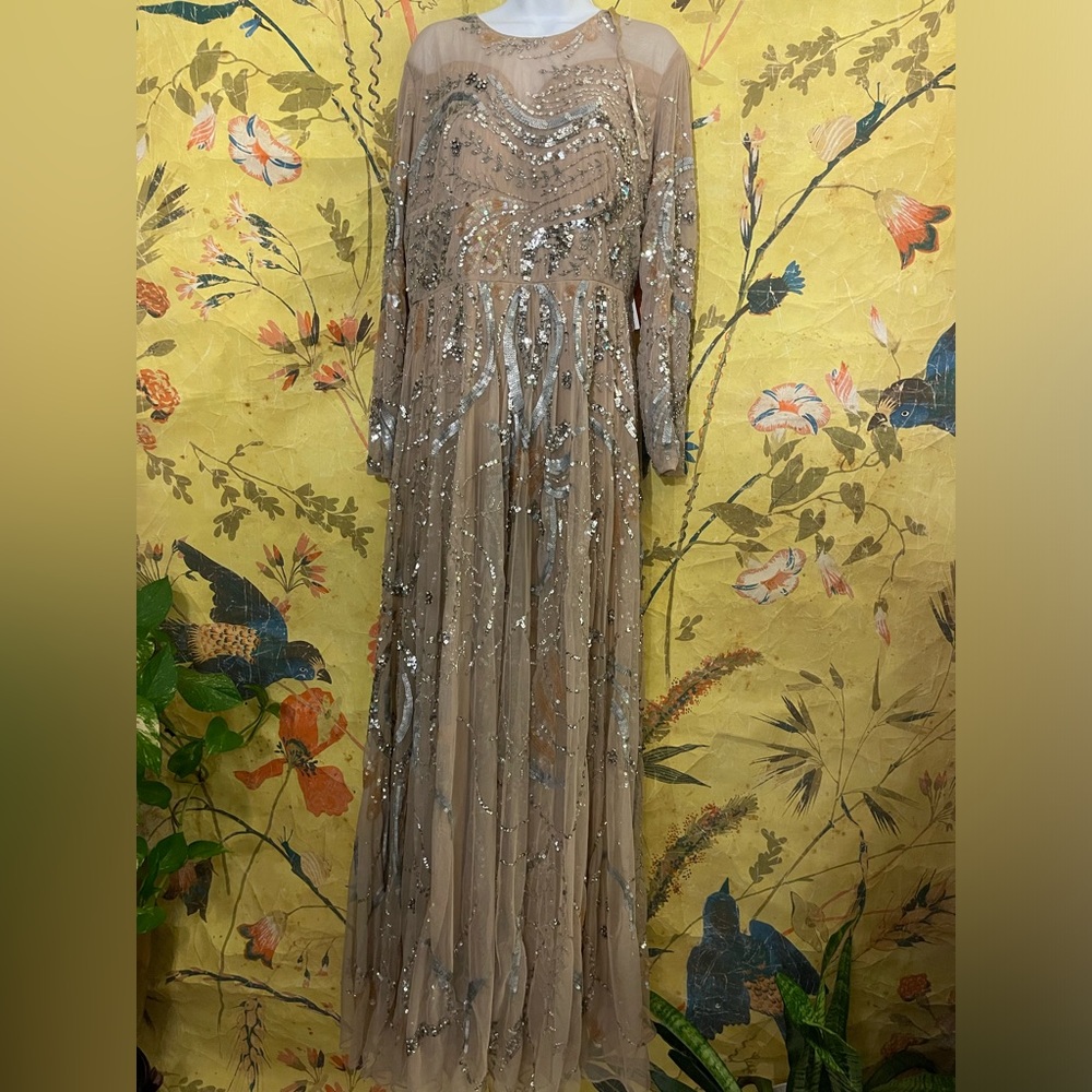 MAC DUGGAL 5217 DRESS Nude - Picture 5 of 10
